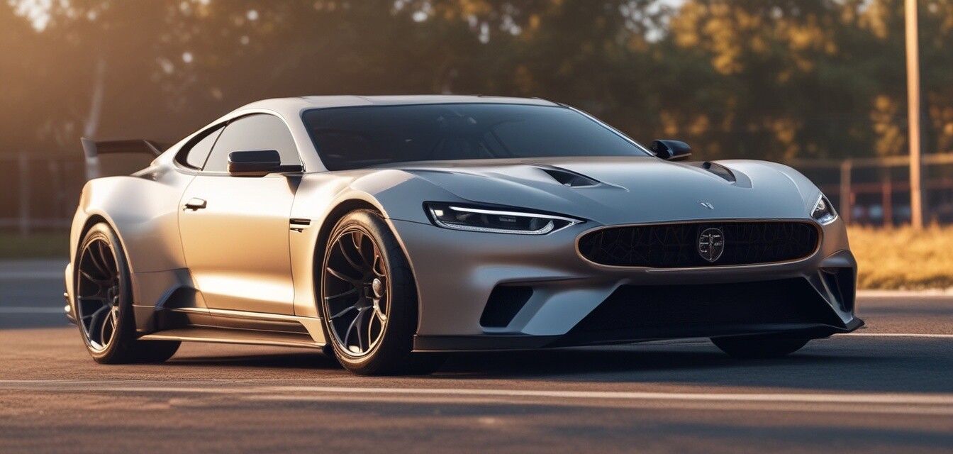 Display of car body enhancements