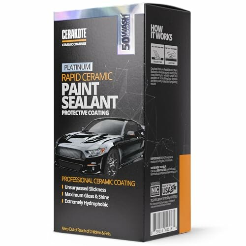 Cerakote Rapid Ceramic Paint Sealant box with car image.