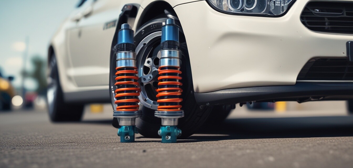 Coilovers on a car